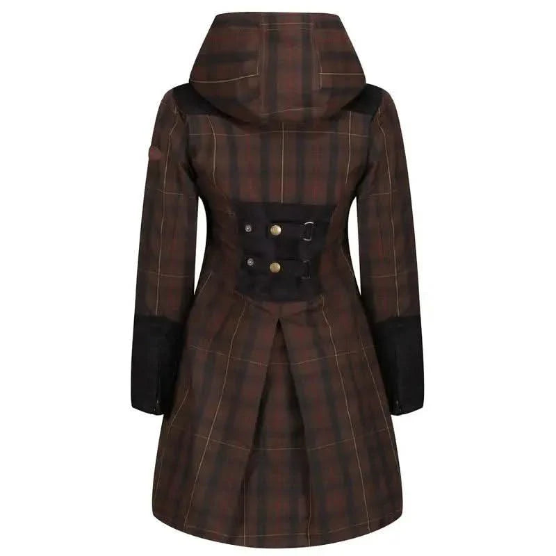 Welligogs Odette Brown Check Waterproof Coat