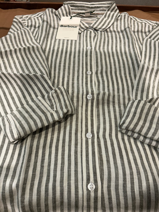 Marine shirt dusky khaki stripe