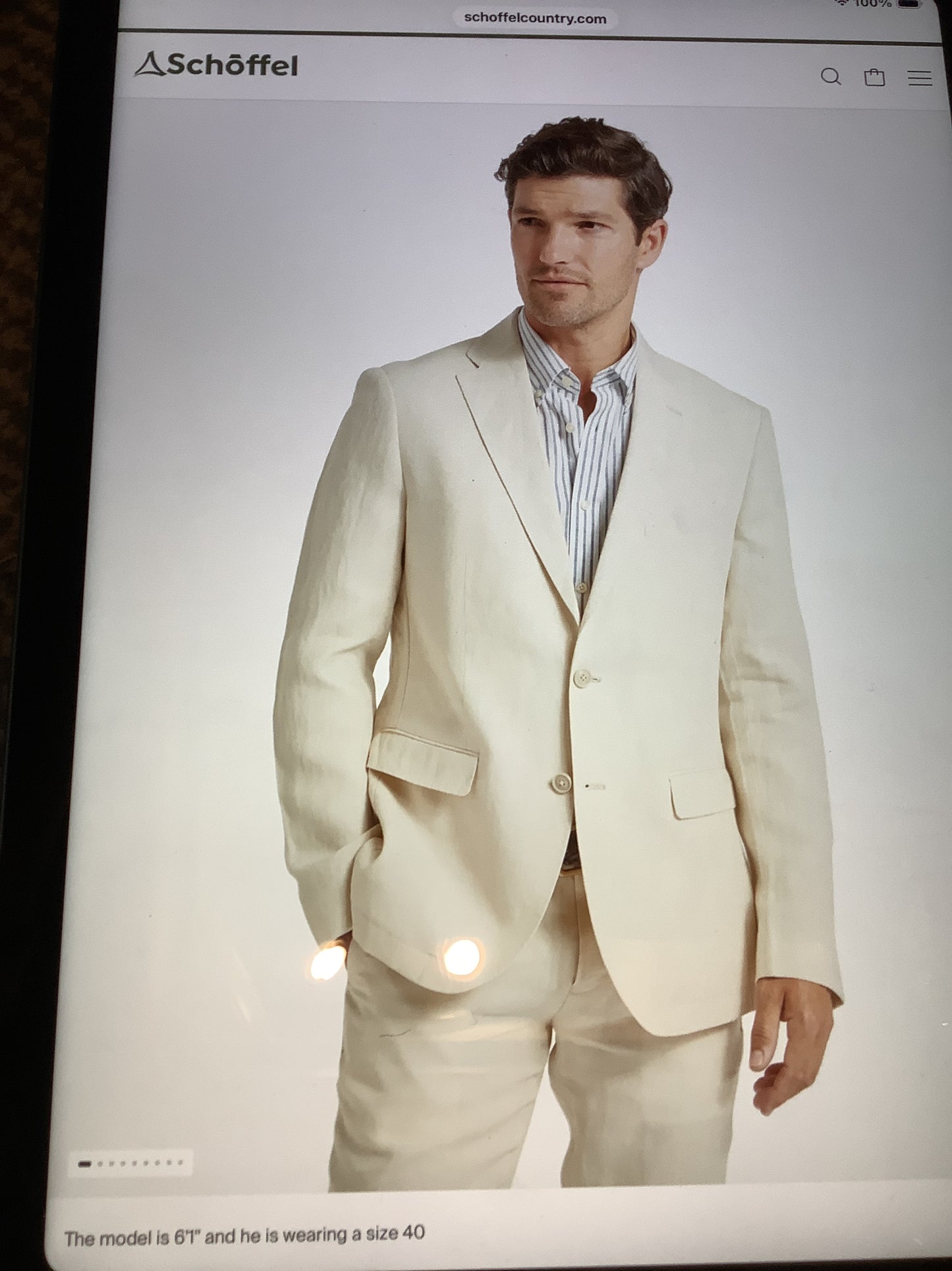 Cowes linen Jacket by Schoffel