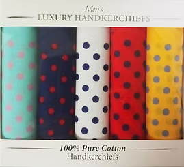 Le Chateau 5 Box Assorted Bandana handkerchiefs
