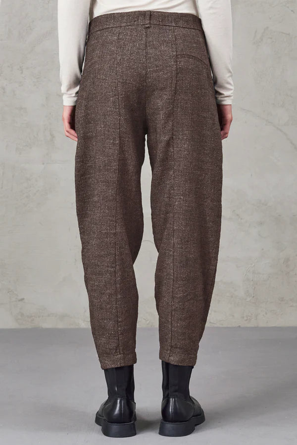 Transit Par Such Comfort Fit Trousers - Salt & Pepper Wool Blend