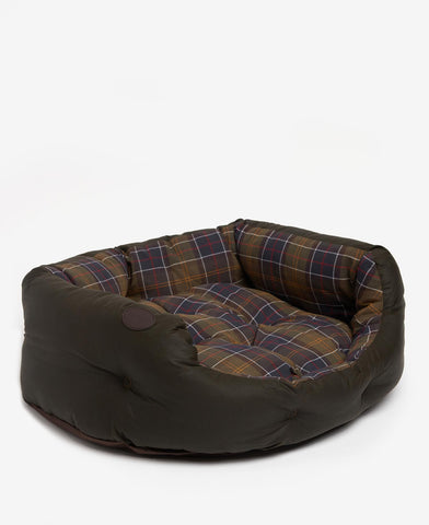 Barbour cotton wax dog bed