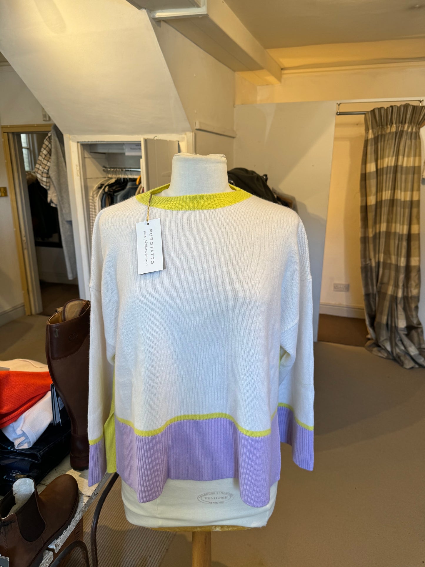 Purotatto Colour Block Sweater