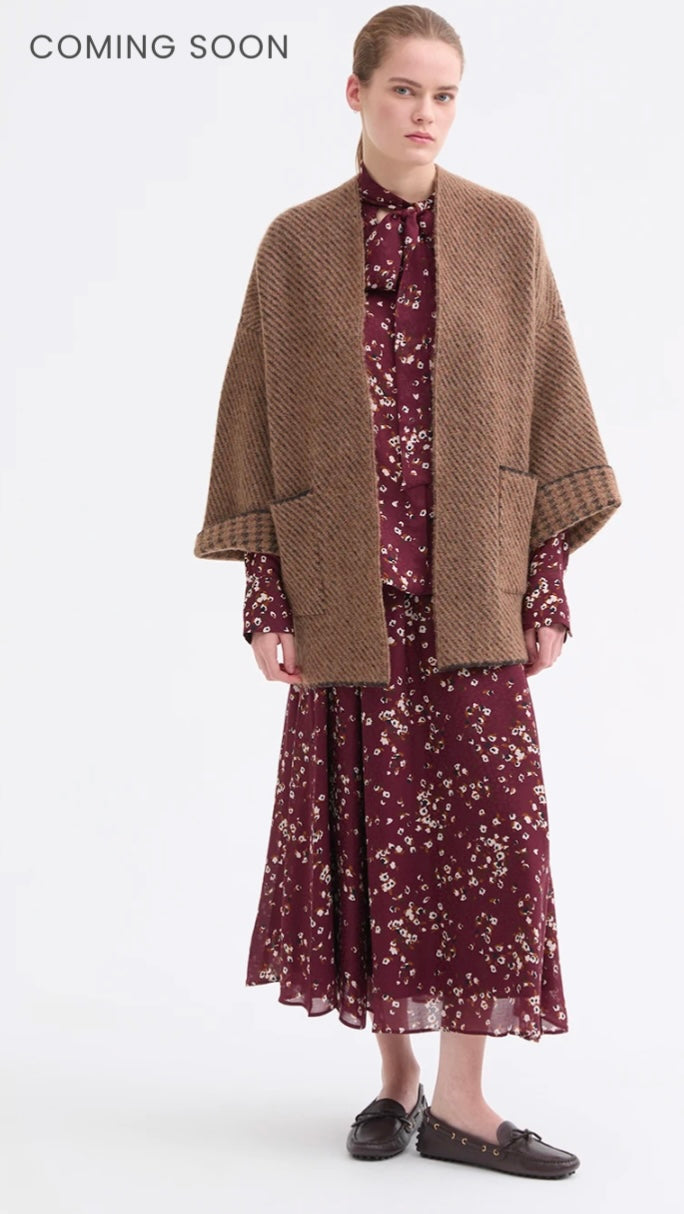 Rosso 35 Jacquard Knit Cardigan