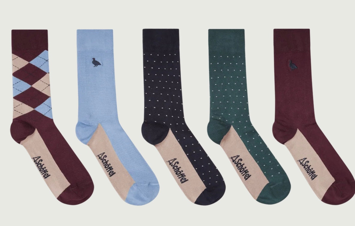 Schoffel Men's Bamboo Socks (Box of 5)