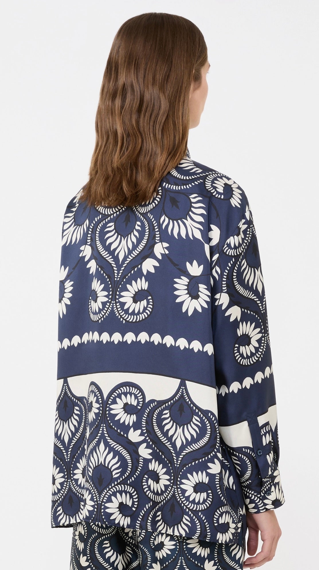 Maxmara Printed Silk Patchwork shirt