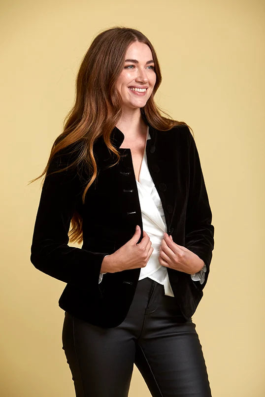 Hertford Black Velvet Jacket