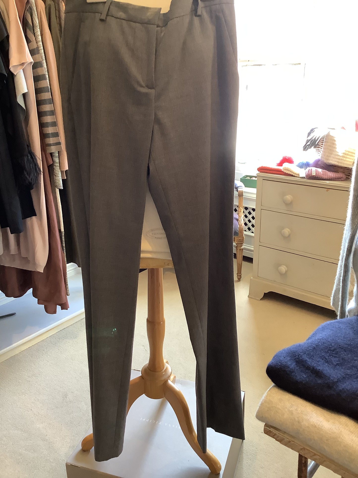 Fabiana filippi Grey Wool Trousers