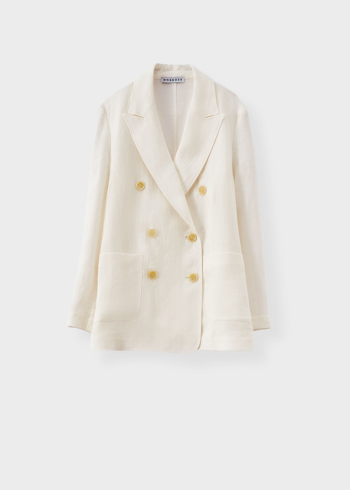 Rosso35 Linen White Jacket N1696A