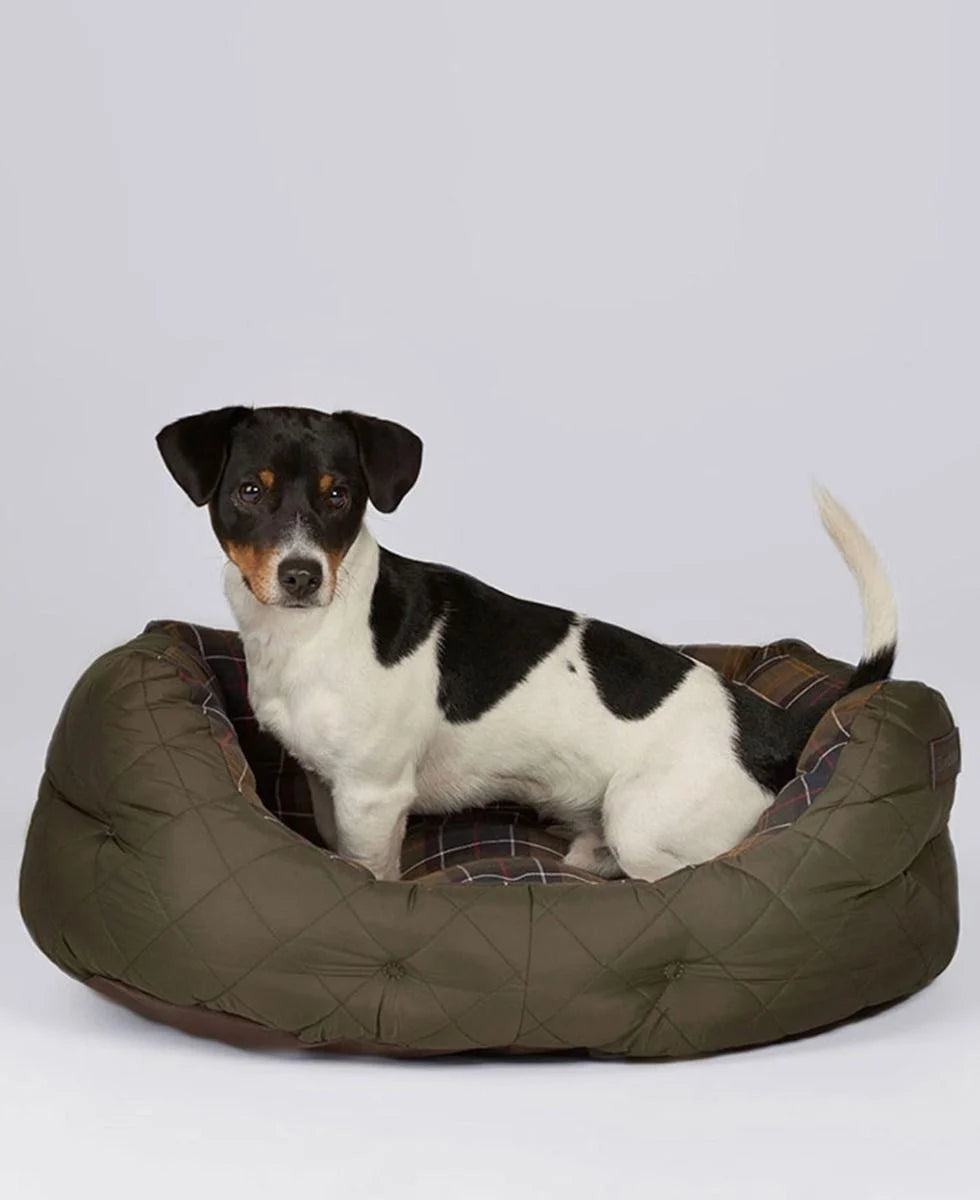 Barbour Quilted Dog Bed