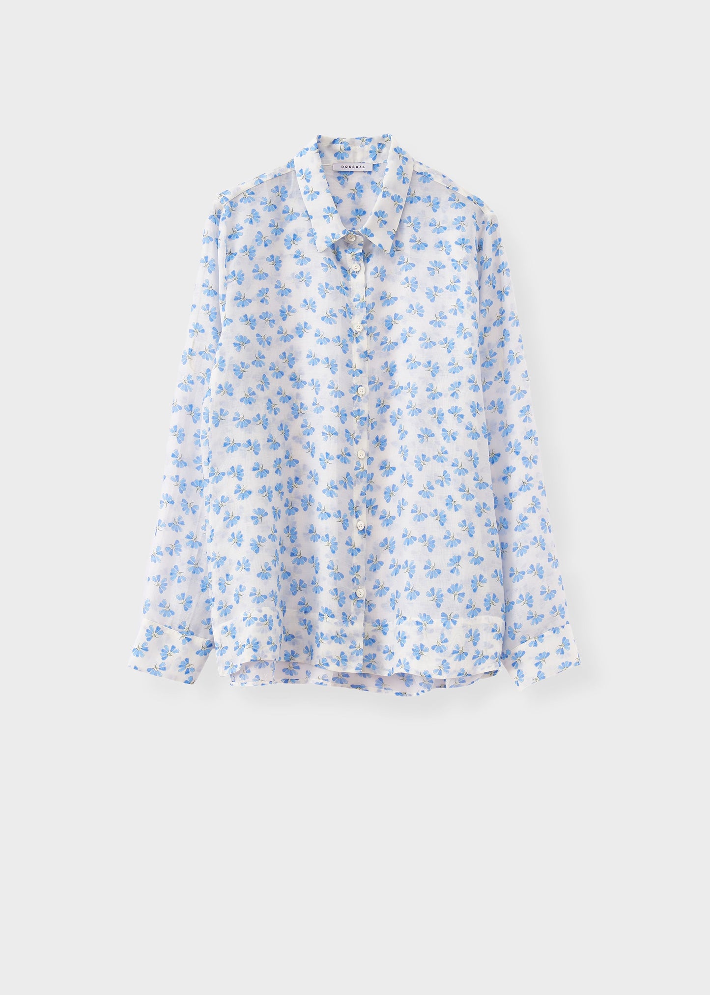 Rosso35 100% Linen flower top S6640