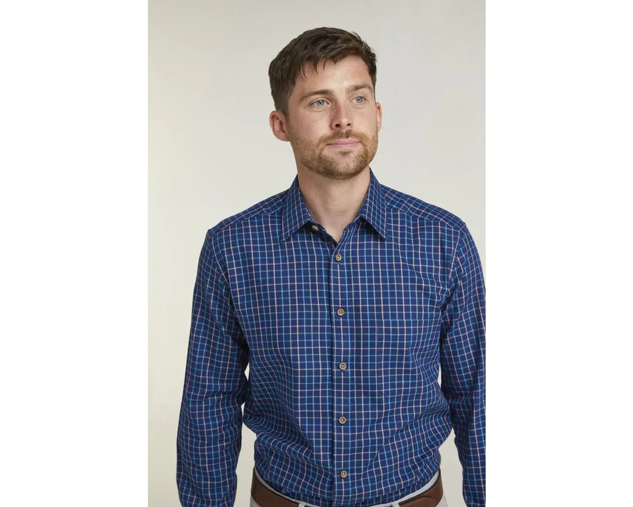 Double Two Tattersall Check Long Sleeve Shirt