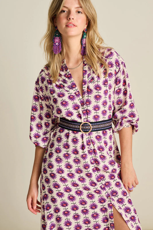 POM Amsterdam Dress - Stella Flower Ecru