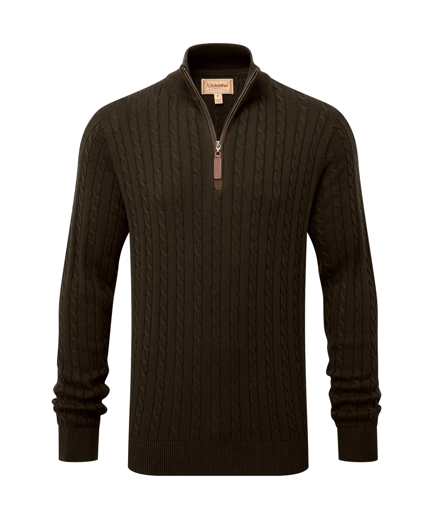 Schoffel Calton Cashmere Cable 1/4 zip
