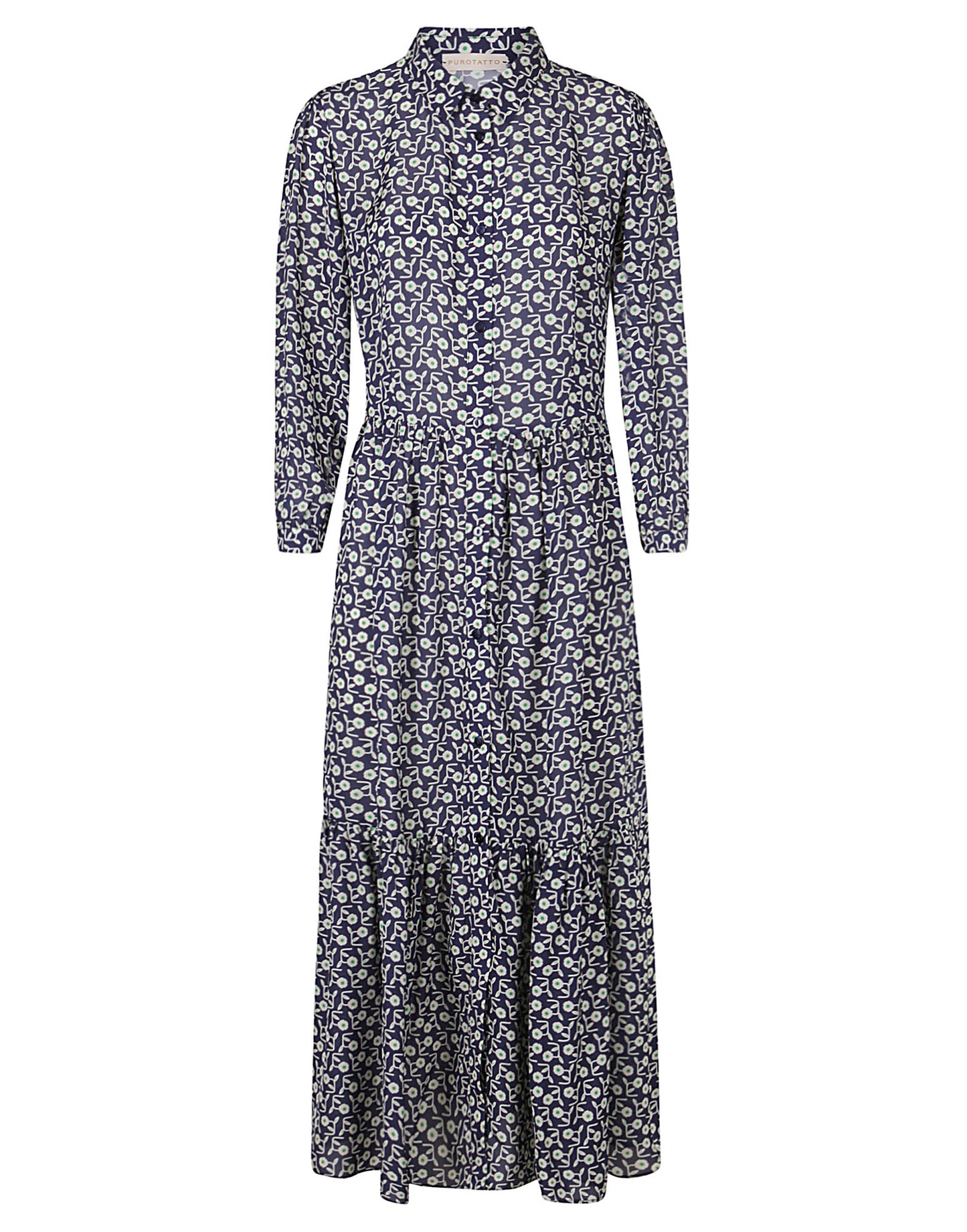 Purotatto Blue Flower Dress
