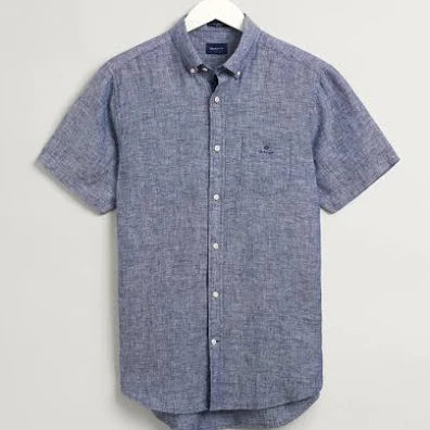 Gant Regular Linen Short Sleeve Shirt