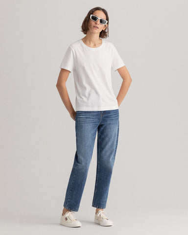 Gant Round Neck Short Sleeve T-Shirt Women