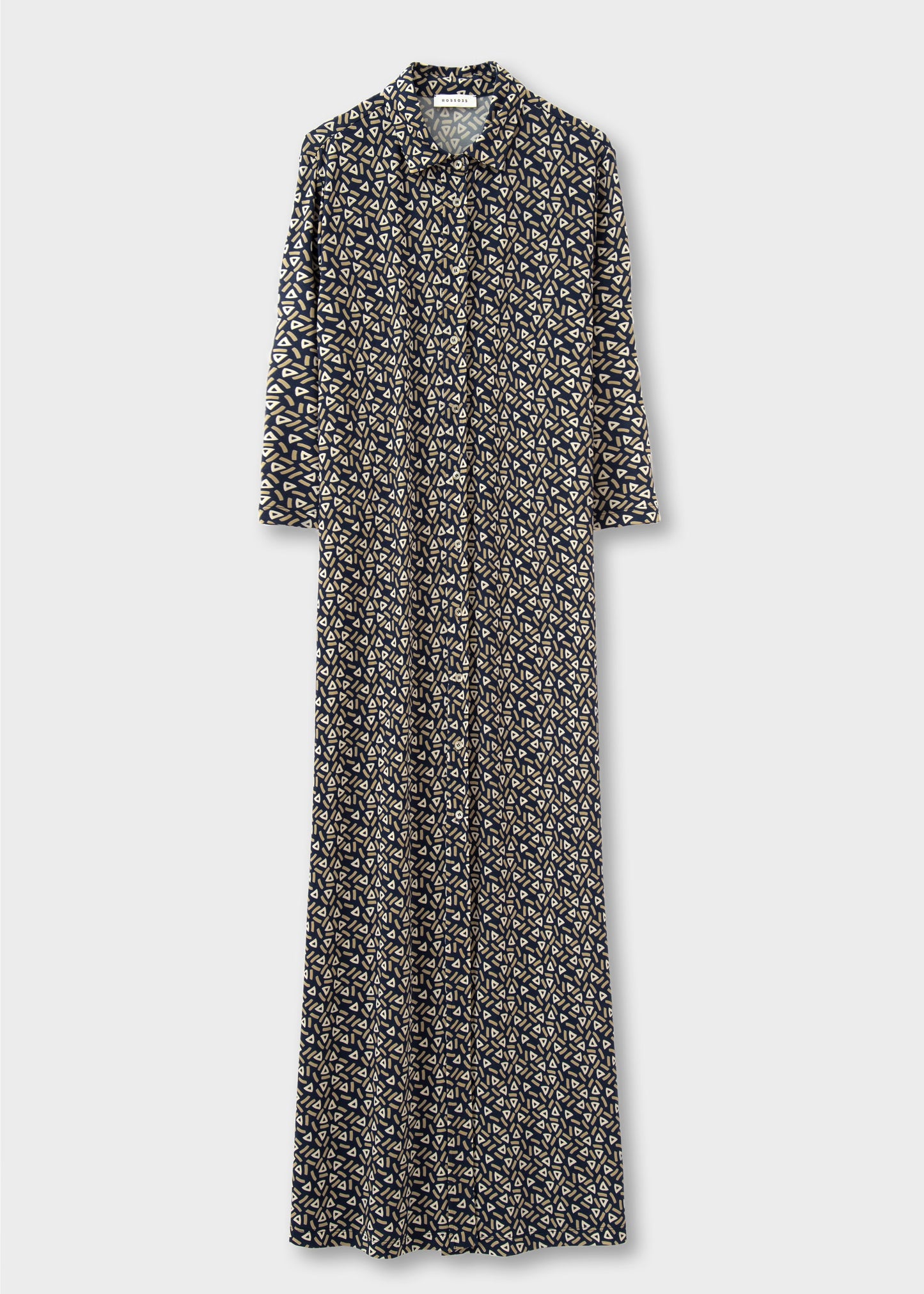 Rosso35 Blue Patterned Viscose Dress