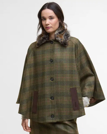 Barbour Flax Lily Wool Cape