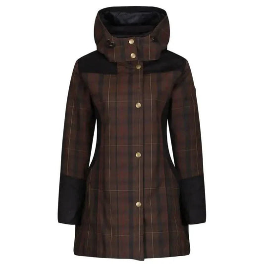 Welligogs Odette Brown Check Waterproof Coat