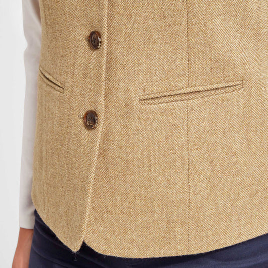 Schoffel Millport Tweed Nehru Waistcoat