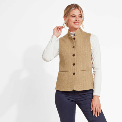 Schoffel Millport Tweed Nehru Waistcoat