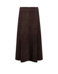 Anna Lascata Panel Skirt Brown