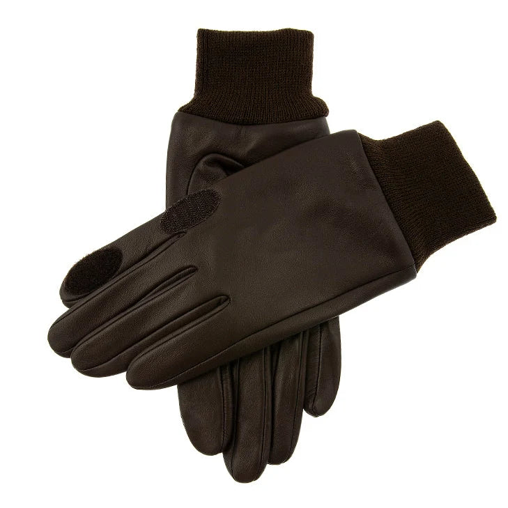 Water-Resistant Fleece-Lined Leather Shooting Gloves