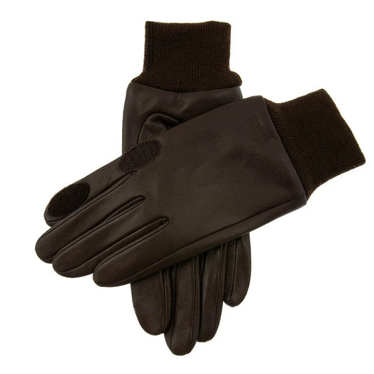 Water-Resistant Fleece-Lined Leather Shooting Gloves