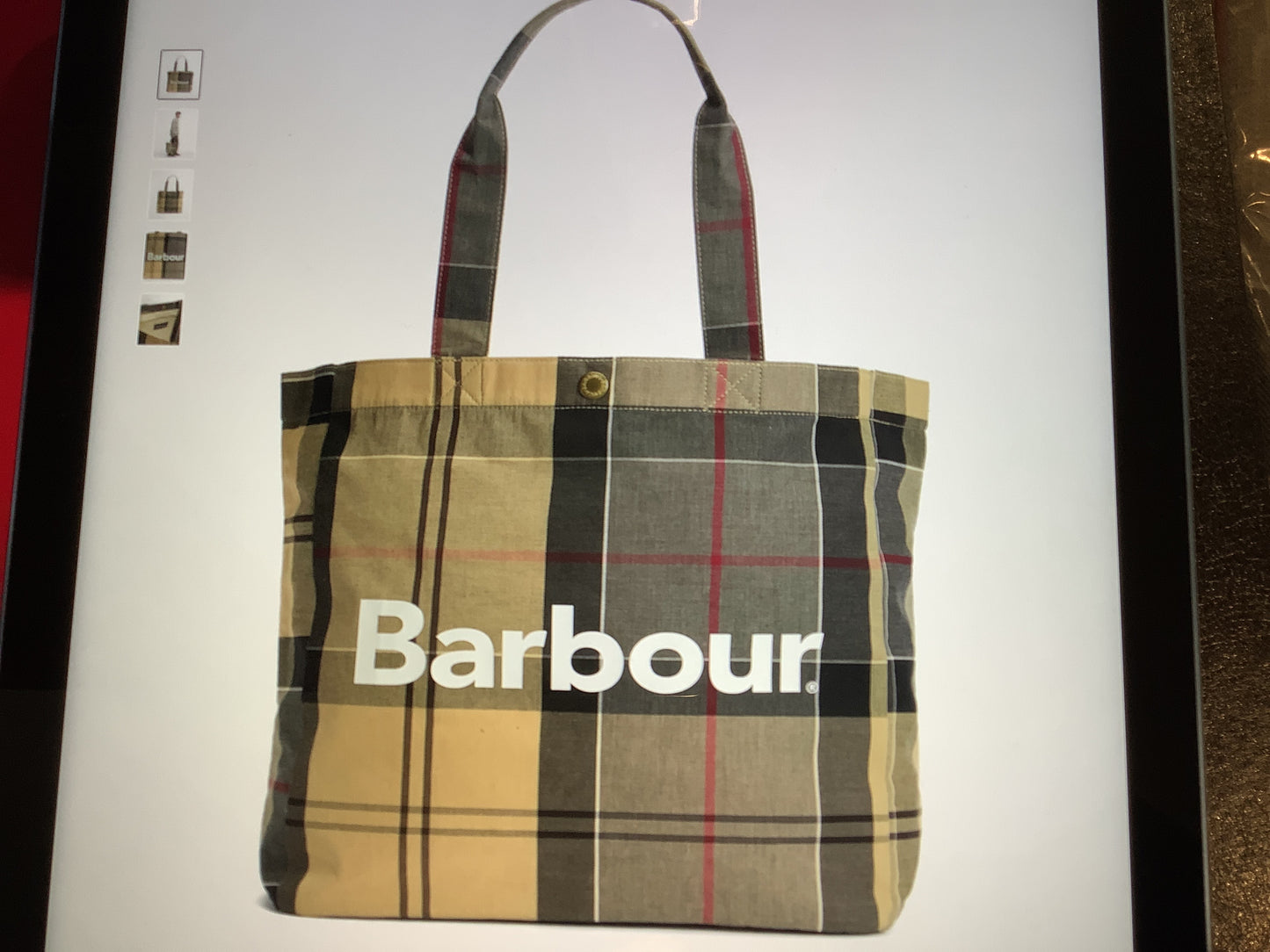 Barbour Telfield Tartan Bag