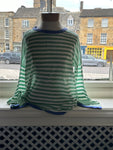 YC Milano WH1490 Green Stripe Sweater