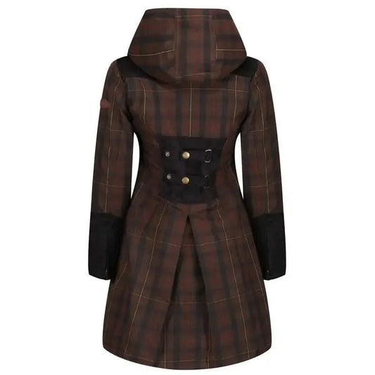 Welligogs Odette Brown Check Waterproof Coat