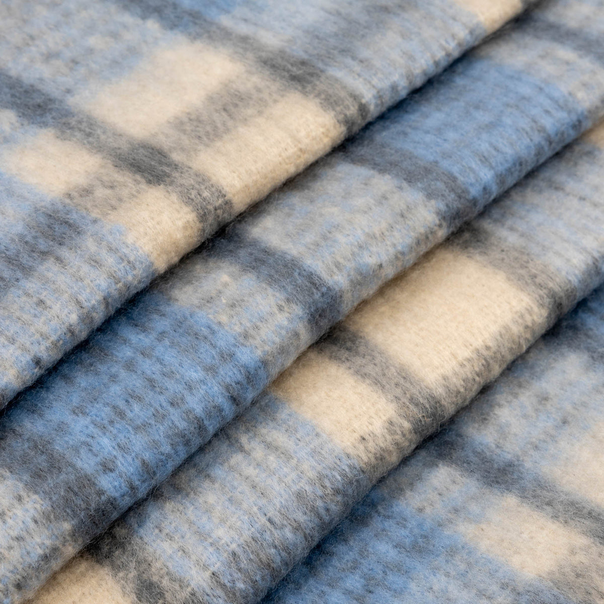 Plaid Check Blanket Scarf with Tassels