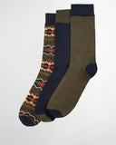 Barbour Case Fairisle Sock Gift Box