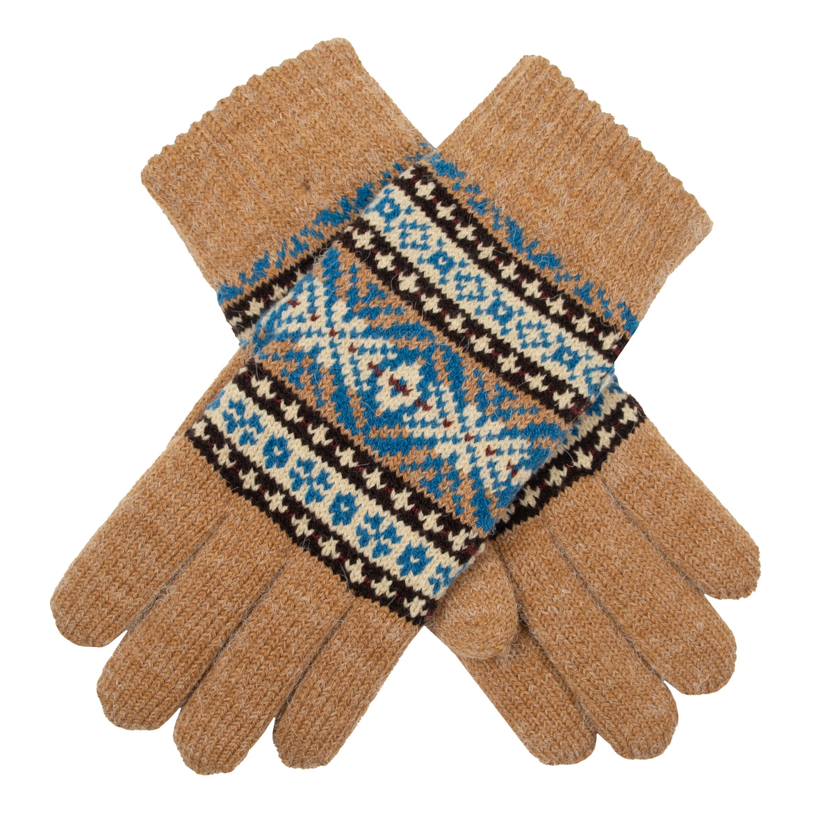 Jacquard Fair Isle Knitted Gloves