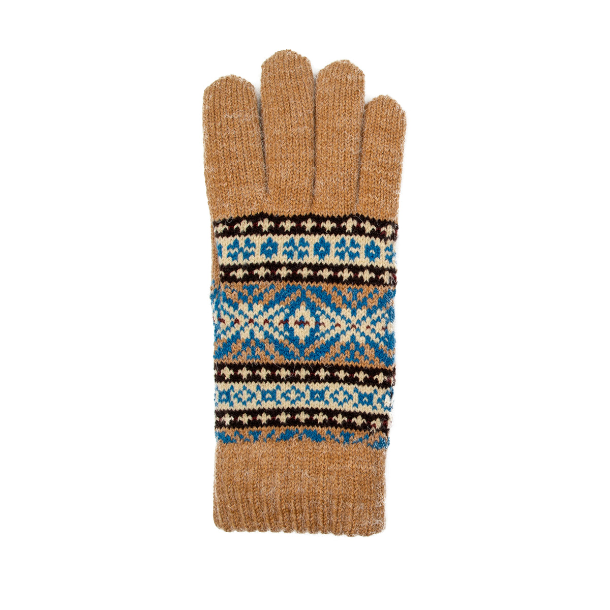 Jacquard Fair Isle Knitted Gloves