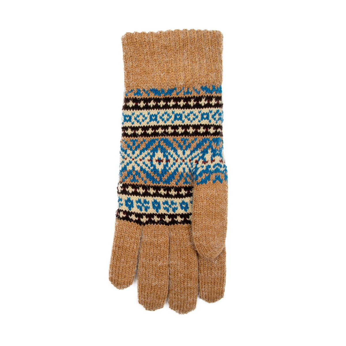 Jacquard Fair Isle Knitted Gloves