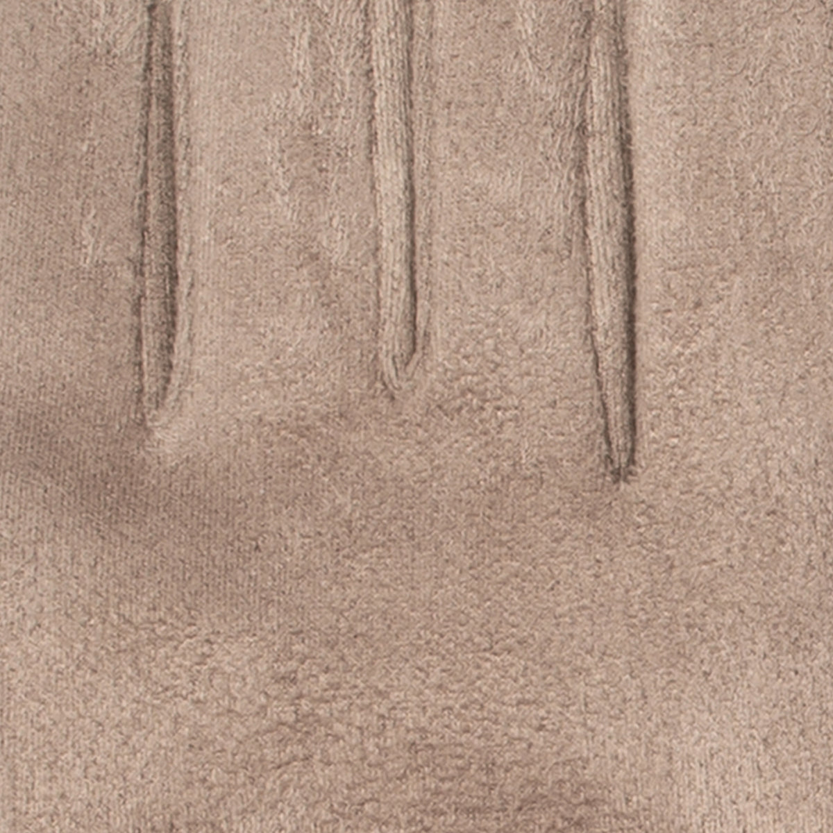 Touchscreen Velour-Lined Faux Suede Gloves with Faux Fur Cuffs
