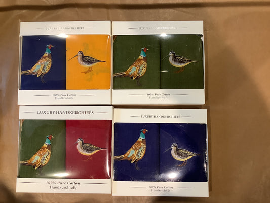 Le Chateau Superior Game Birds Bandana Handkerchiefs