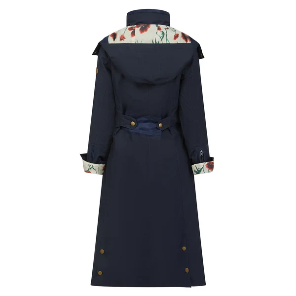 Eleanor Navy Quilted Waterproof Coat