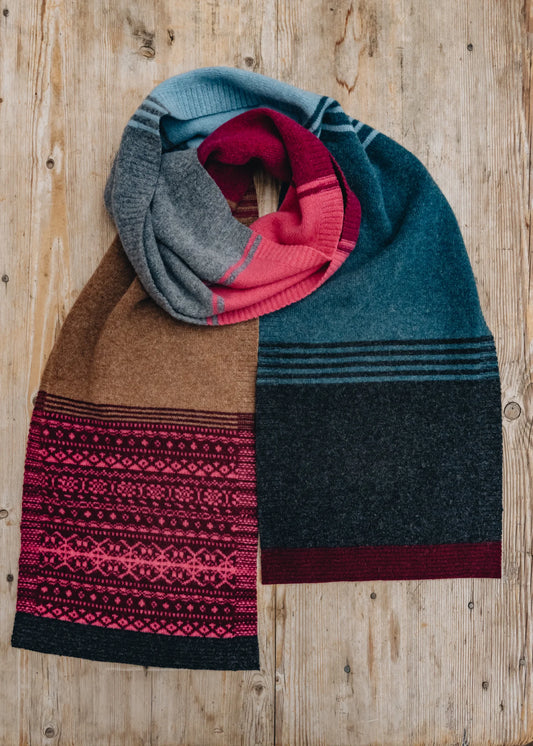 Eribé Alloa Fairisle Scarf