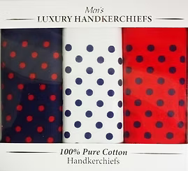 Le Chateau 3 Box Assorted Bandana Handkerchiefs