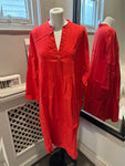 YC Milano Red Linen Dress 1021