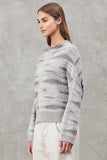 Transit Par Such Jacquard wool blend comfort fit turtleneck knit