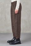 Transit Par Such Comfort fit trousers in salt and pepper wool blend