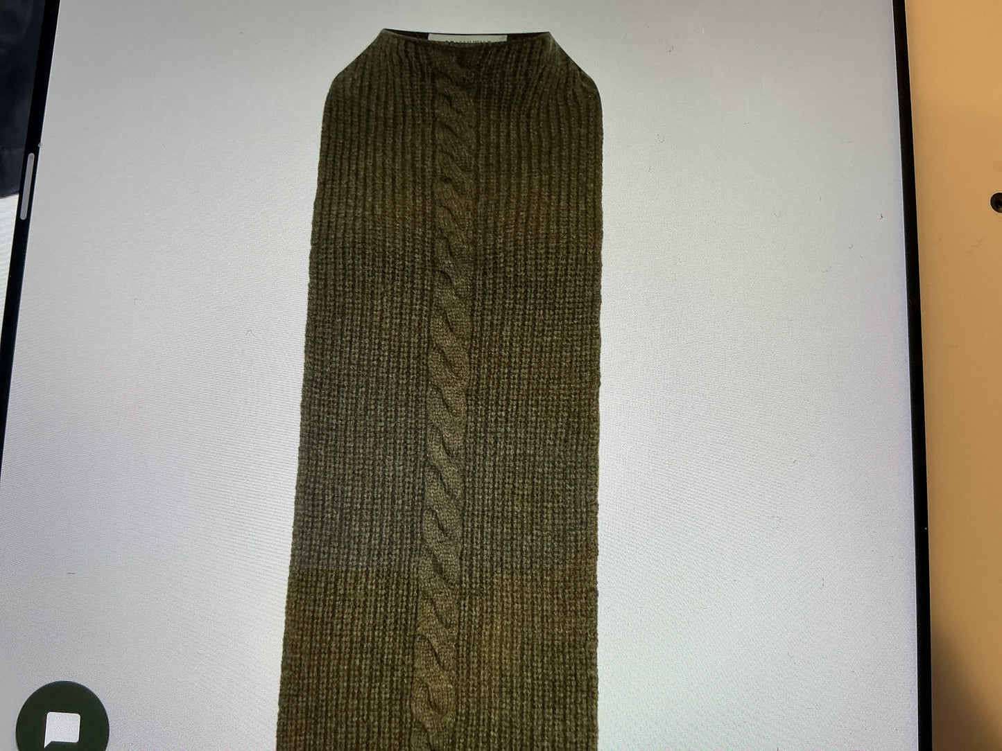 Kinabalu Cable knitted neck warmer