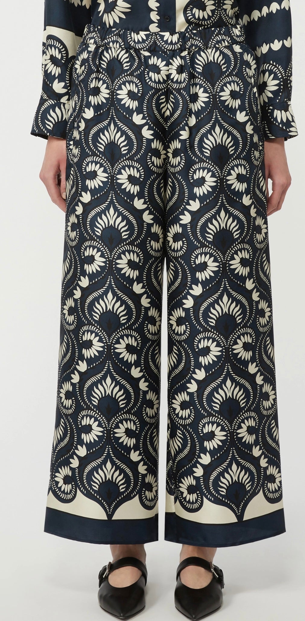 Maxmara Printed silk Trousers