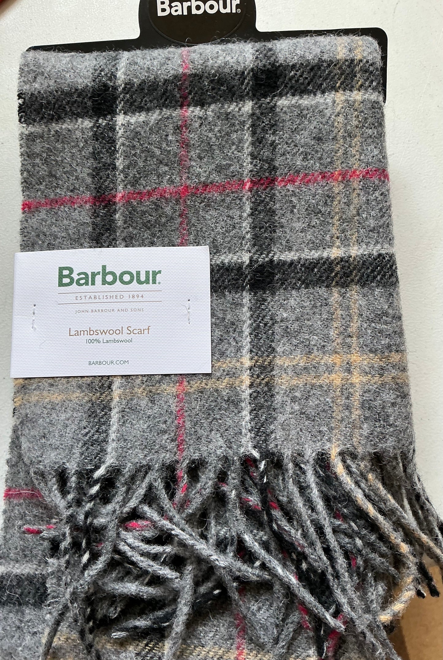 Barbour Classic Tartan Lambswool Scarves