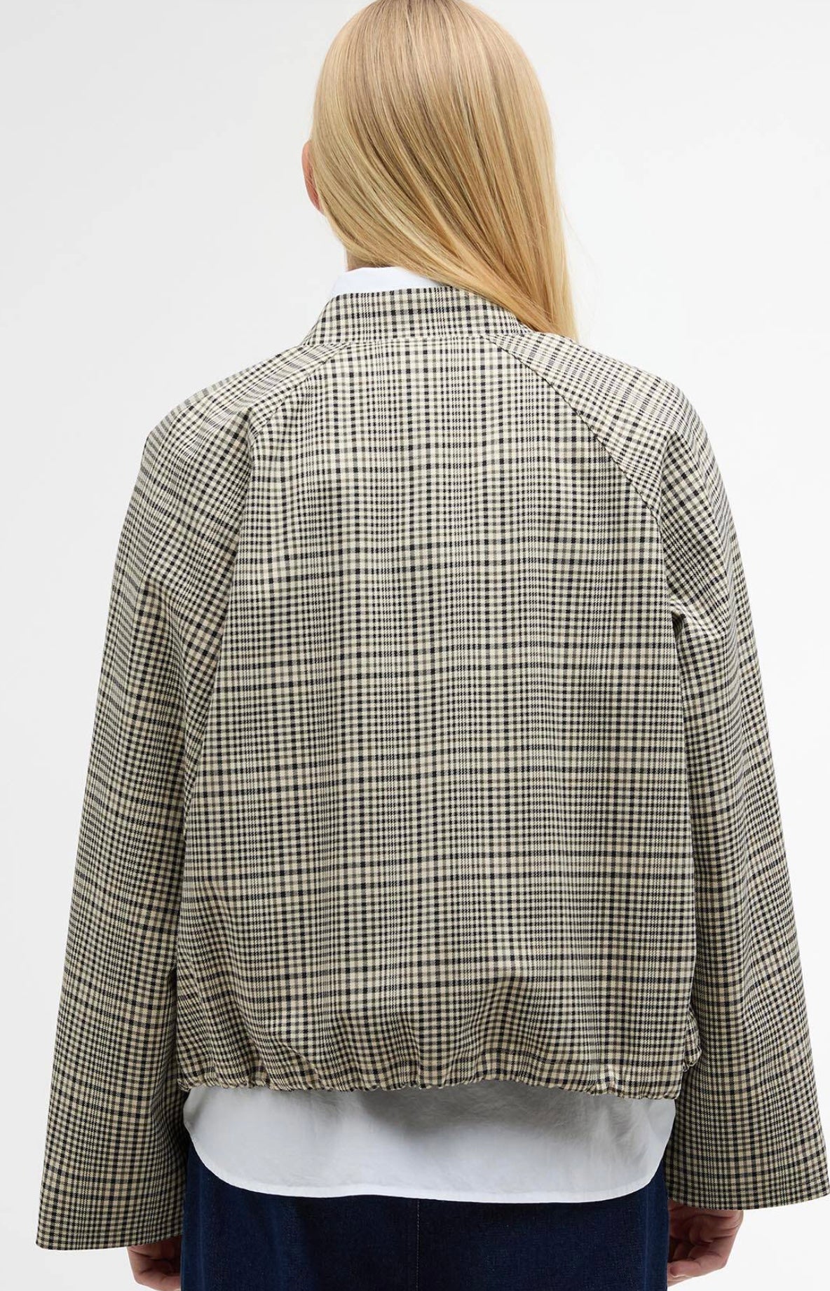 Barbour Leyburn check bomber jacket