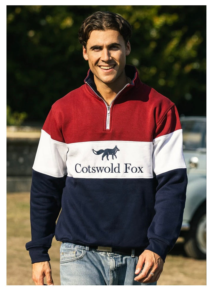 Cotswold Fox Cirencester 1/4 zip Sweatshirt